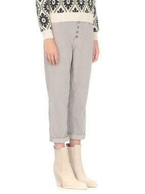 NWT Dondup Koons Cuffed Capri Cropped Jeans Rigid Denim Sz 25